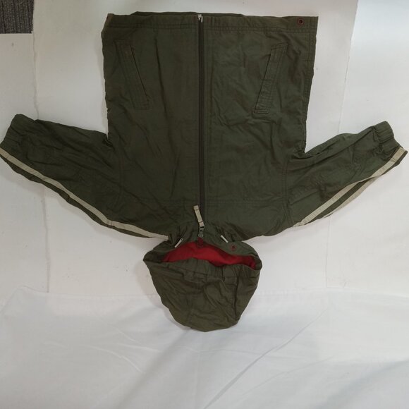 Boys Size 2 Windbreaker Light Jacket Coat Olive Green Outline Nylon - Picture 11 of 11